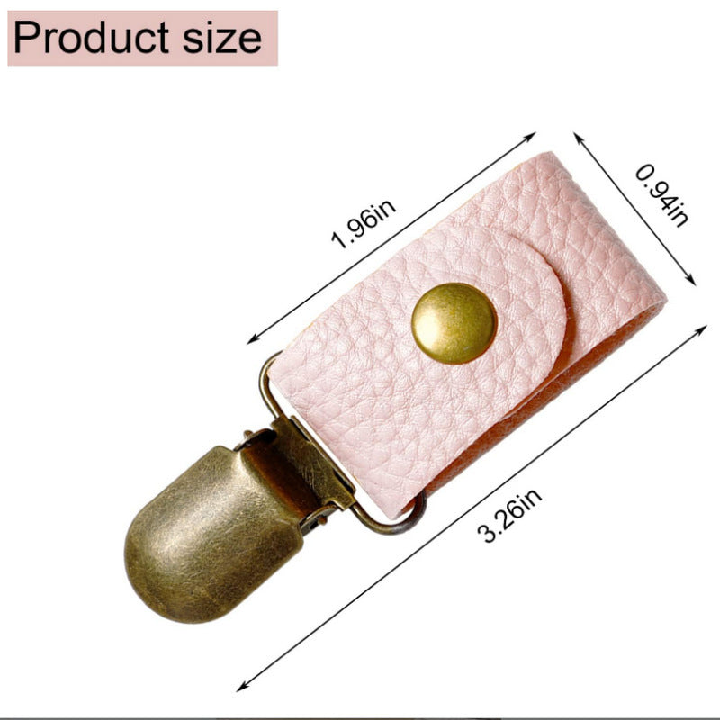 Leather Look Hat Clip for Handbags – Secure Travel Holder for Hats & Accessories