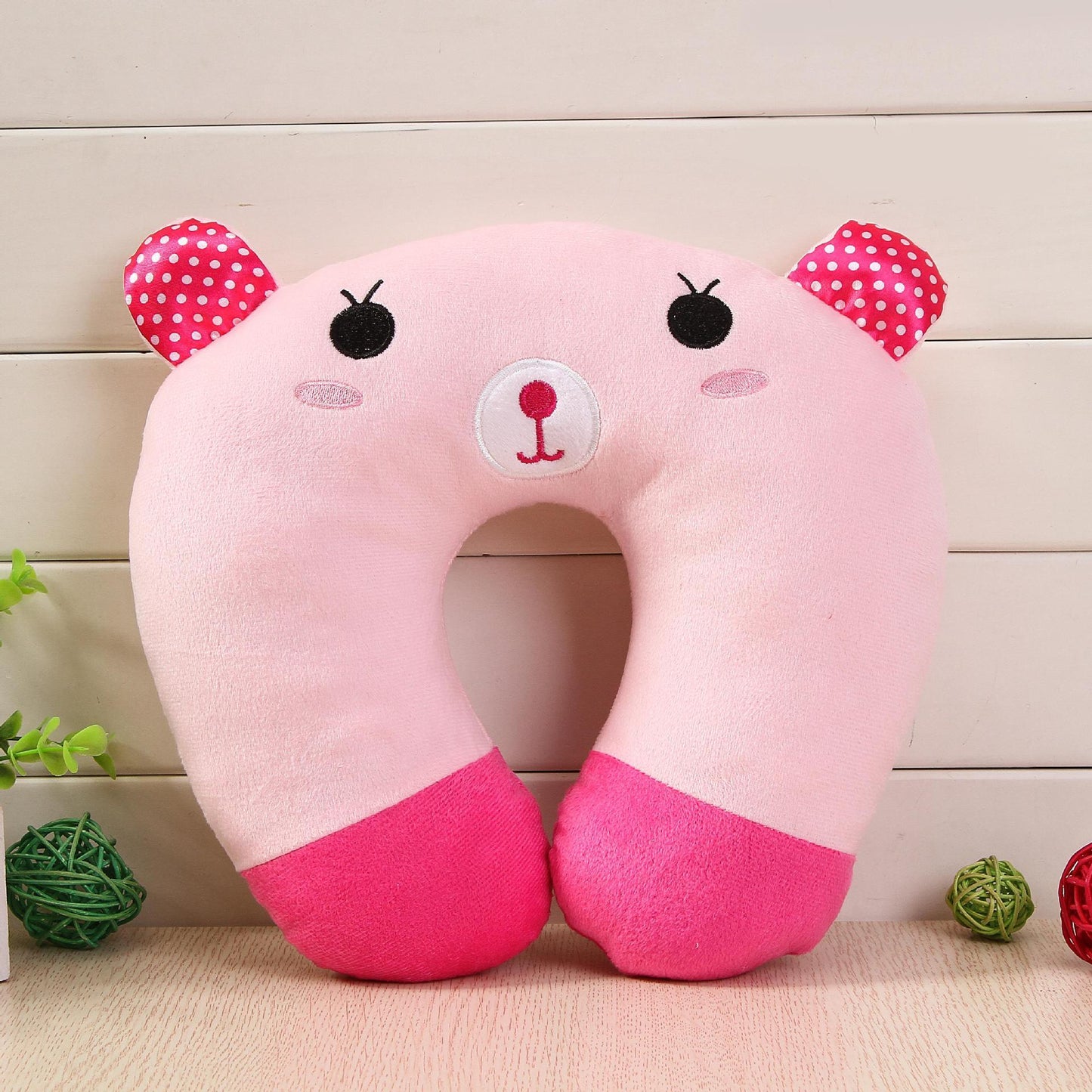 Kids Travel Neck Pillow – Soft U-Shaped Support in Cute Animal Designs