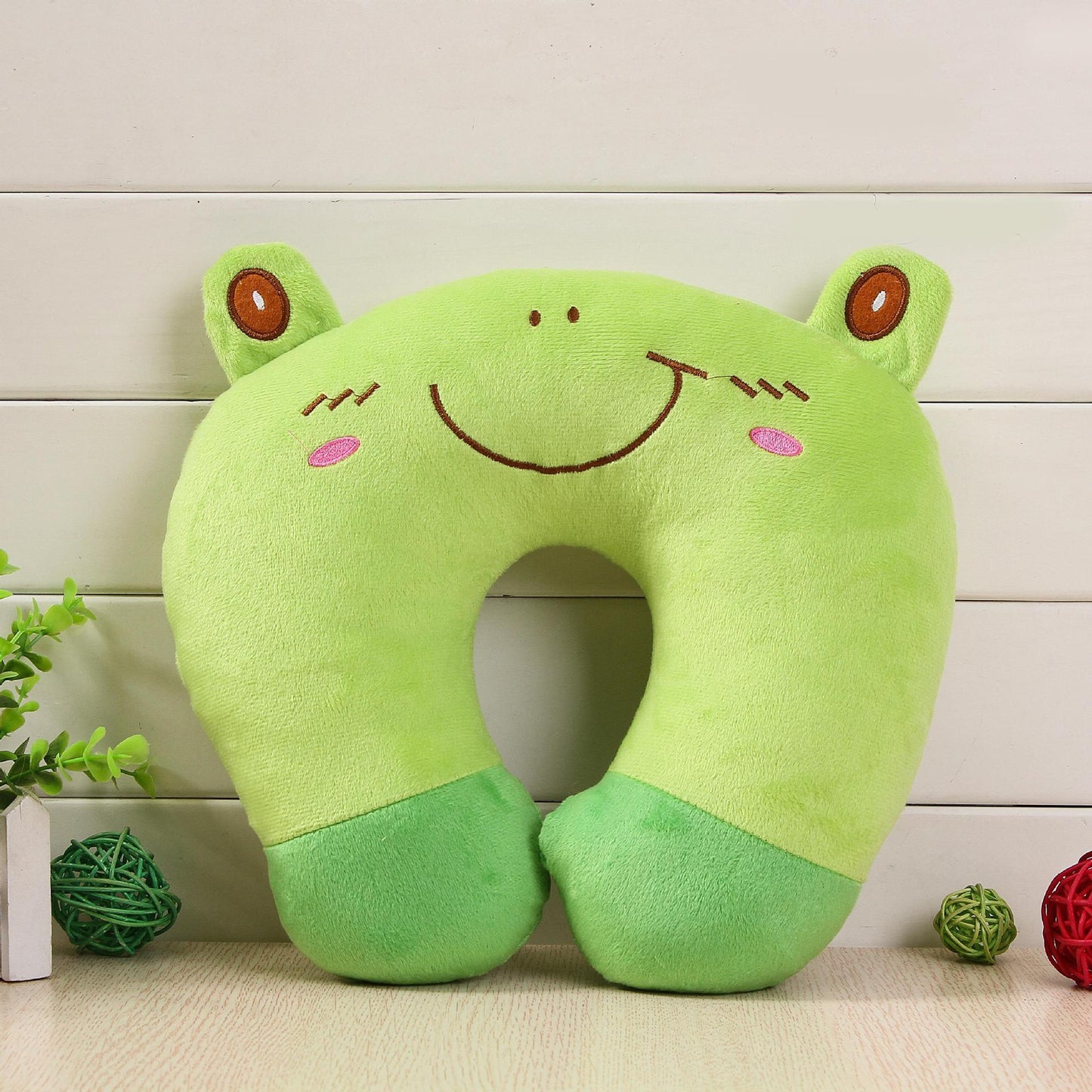 Kids Travel Neck Pillow – Soft U-Shaped Support in Cute Animal Designs