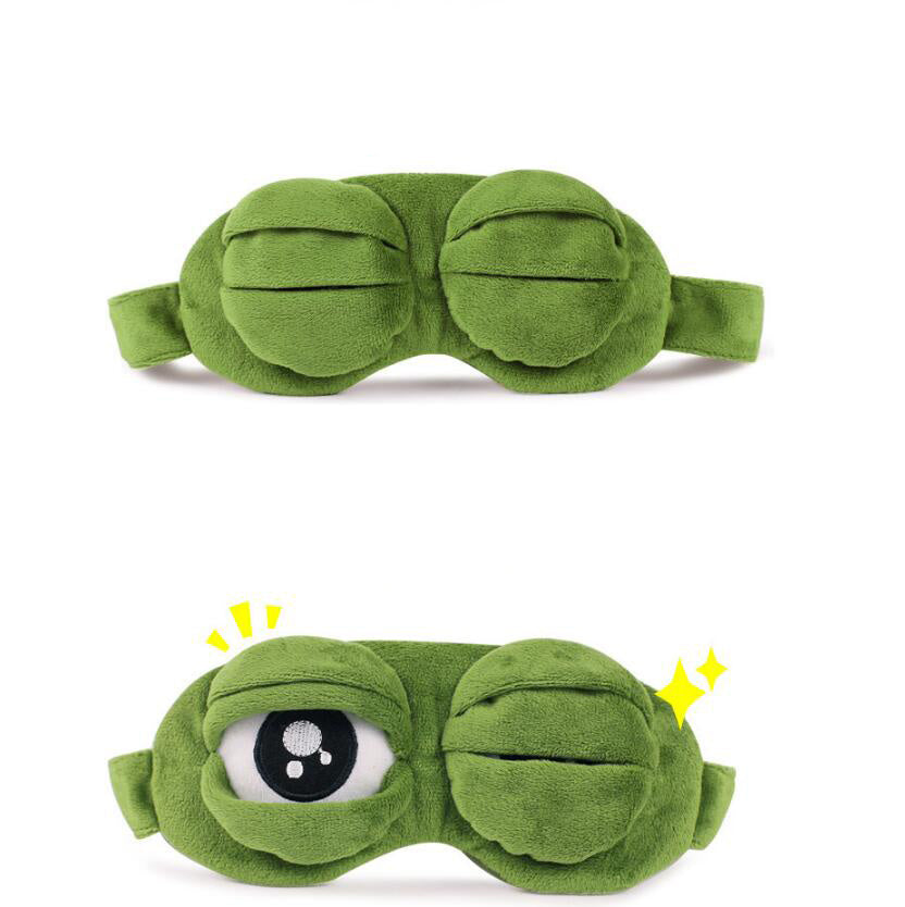 Kids’ Green Eyed Sleep Mask – Inspired by a Wise Master | Travel Eye Cover for Flights & Naps