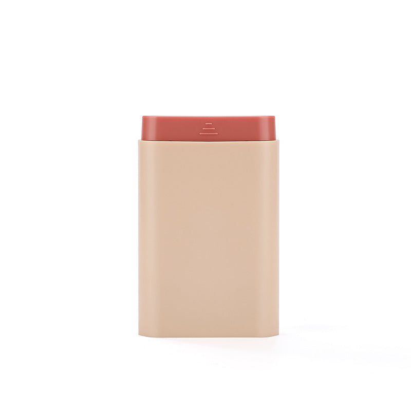 Pink with contrasting colour tray travel medication case