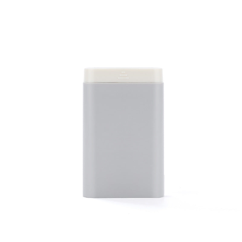 Grey with contrasting white colour tray travel medication case