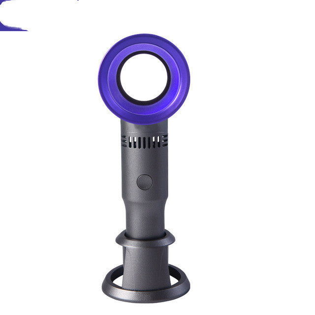 Bladeless Handheld Fan – 3-Speed, Rechargeable & Phone Stand Feature 4 Colours