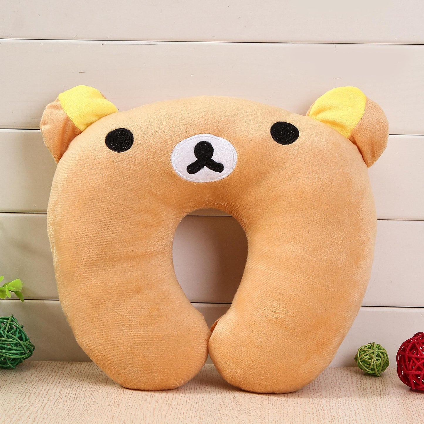 Kids Travel Neck Pillow – Soft U-Shaped Support in Cute Animal Designs