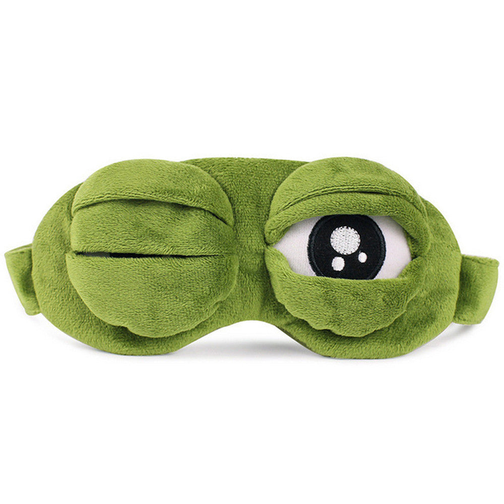 Kids’ Green Eyed Sleep Mask – Inspired by a Wise Master | Travel Eye Cover for Flights & Naps