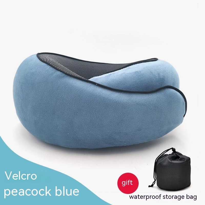 Memory Foam Travel Neck Pillow – Neck Wrap Style Comfort for Long Haul Flights & Theme Park Trips