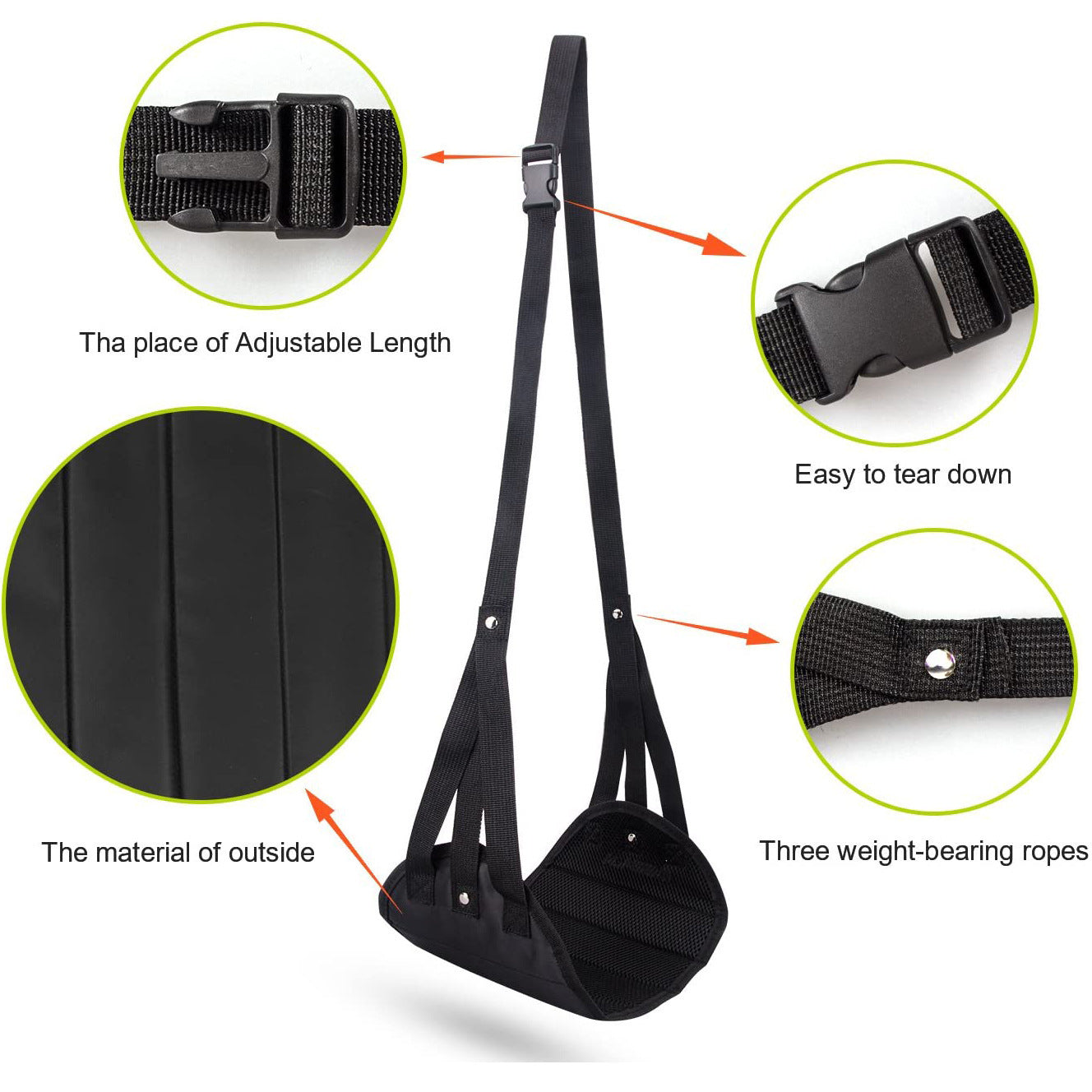 Airplane Foot Hammock – Lightweight For Long Flight Travel Comfort With FREE Pillow