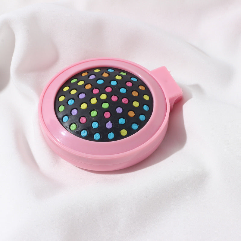 Foldable Travel Hairbrush – Compact & Colorful for Long Haul Flights And Theme Park Days
