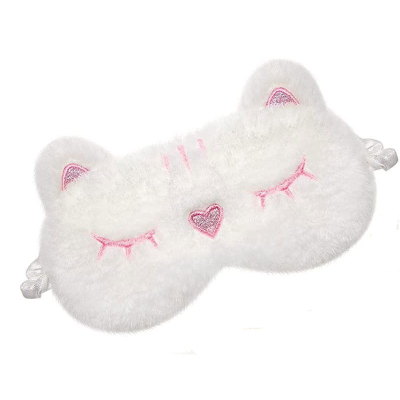 Plush Character Sleep Mask for Girls & Mums – Travel Eye Mask for Theme Park Trips
