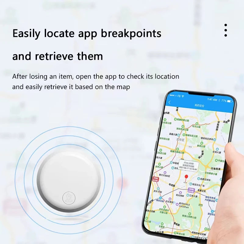Smart device and phone with map application on a light background