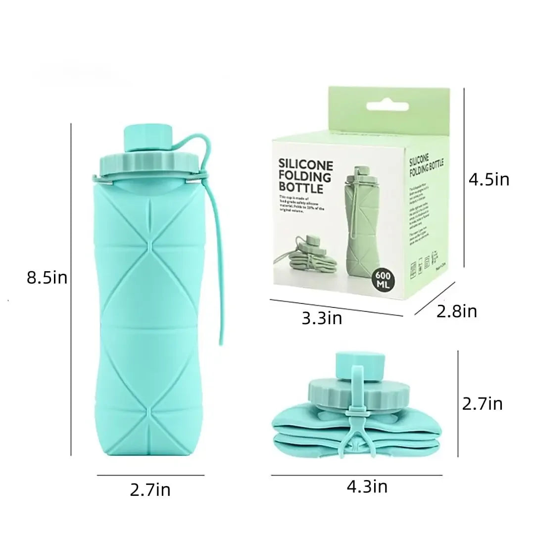 this is the collapsible water bottle in blue