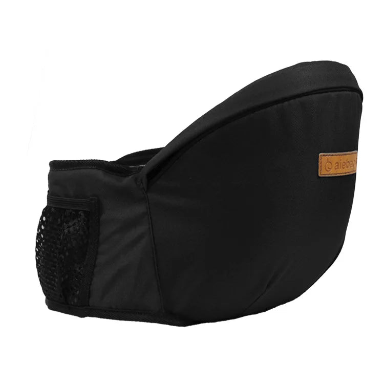 this is a black hip seat carrier