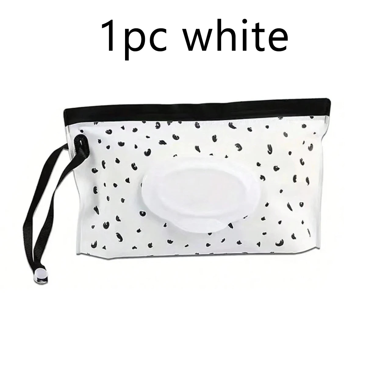 1 piece white bag with black spots