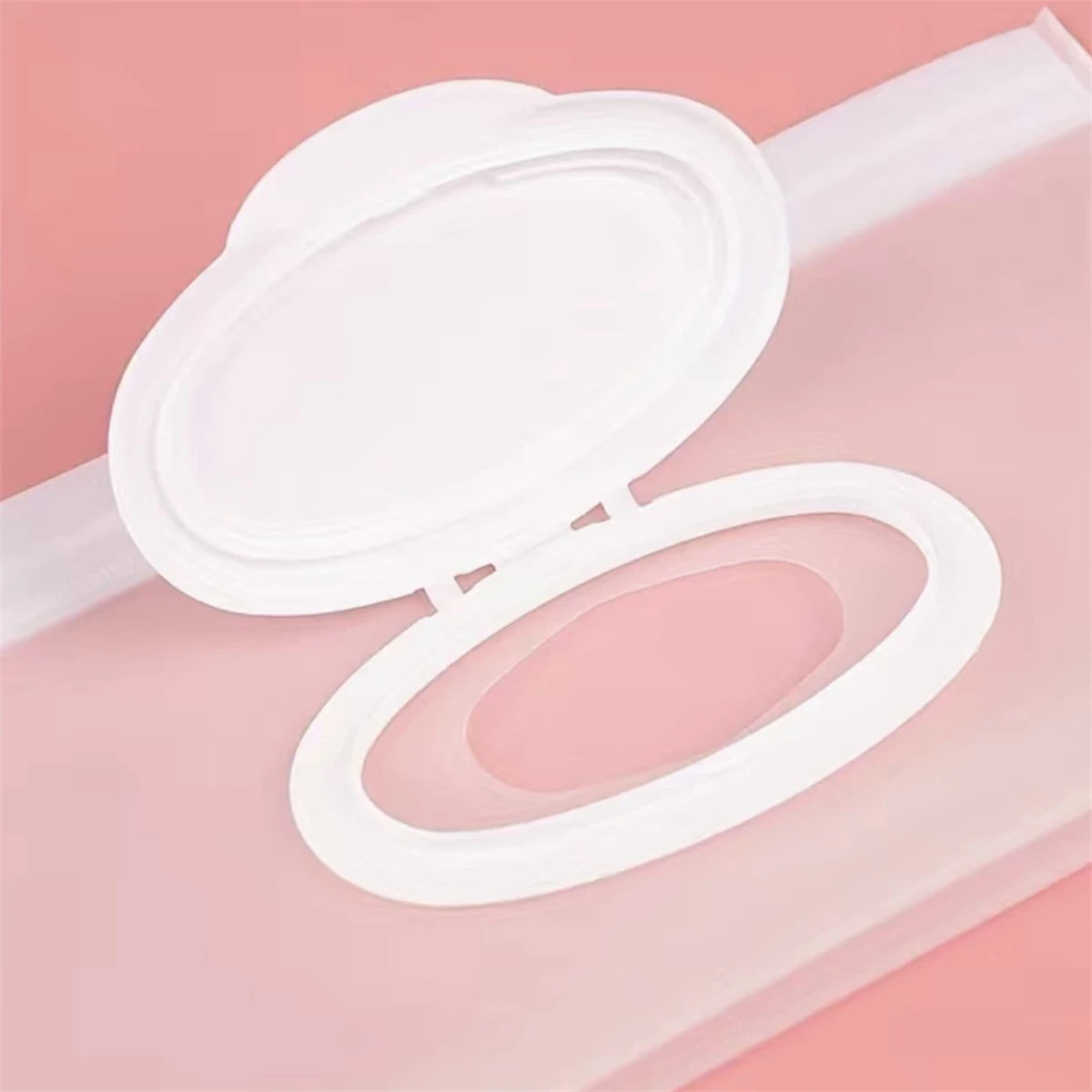 1 single transparent no colour. with white flip top.
