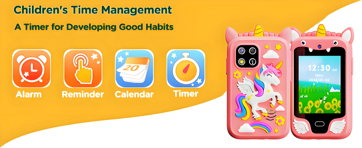 Kids Smart Touchscreen Toy Phone – Music, Camera, Games & Educational Features | Ages 3–12