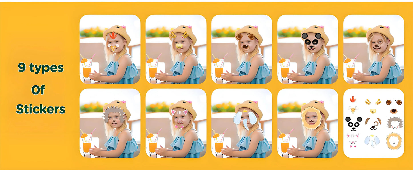 photo stickers included