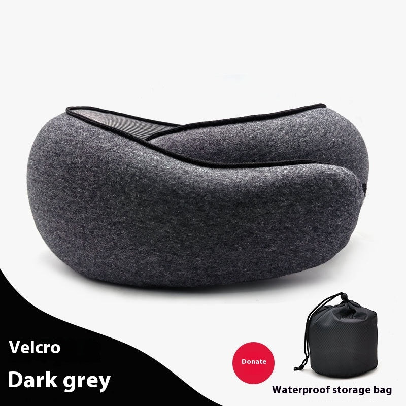 Memory Foam Travel Neck Pillow – Neck Wrap Style Comfort for Long Haul Flights & Theme Park Trips