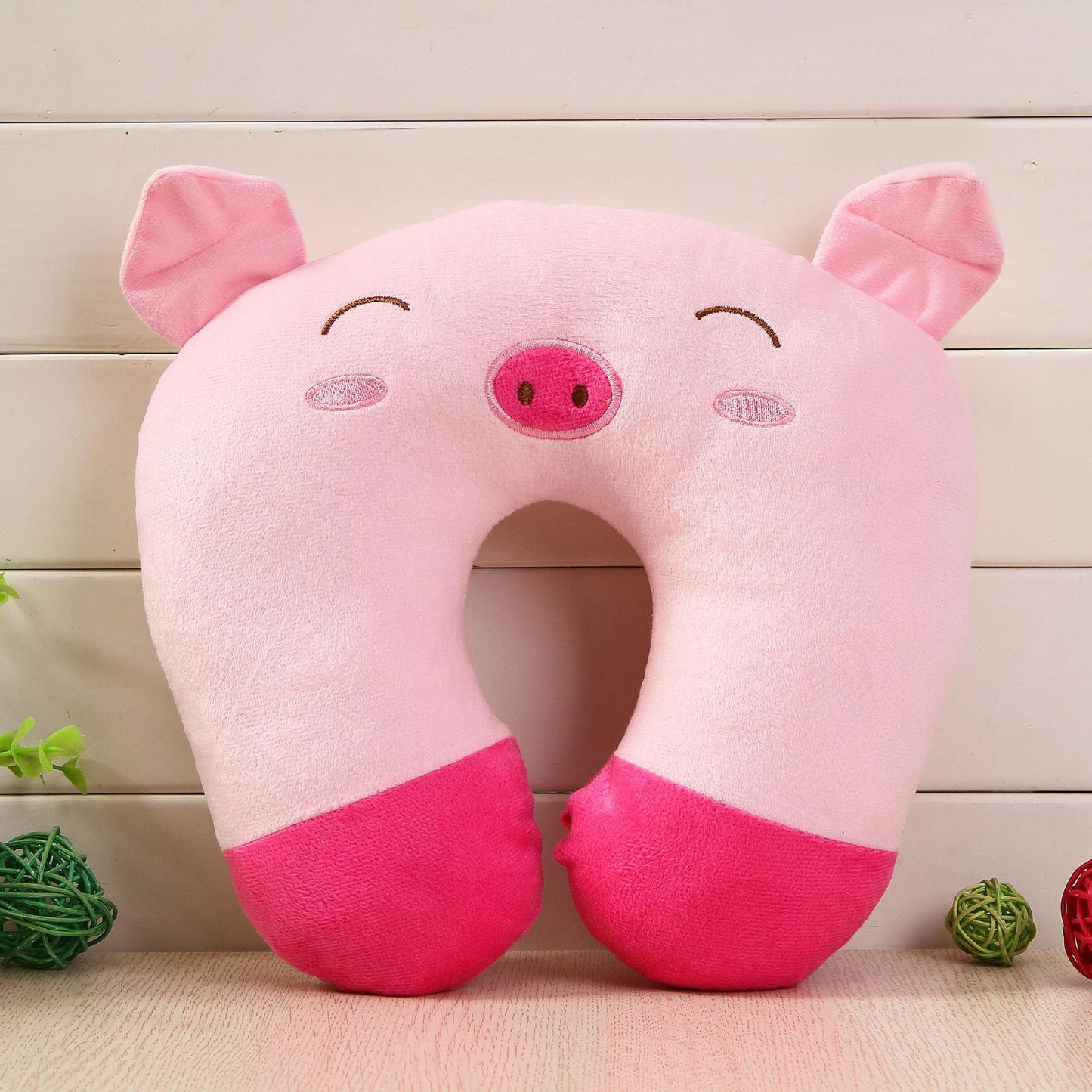 Kids Travel Neck Pillow – Soft U-Shaped Support in Cute Animal Designs