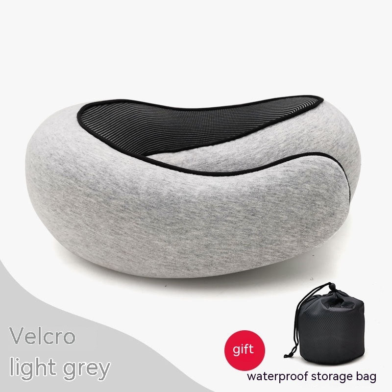 Memory Foam Travel Neck Pillow – Neck Wrap Style Comfort for Long Haul Flights & Theme Park Trips