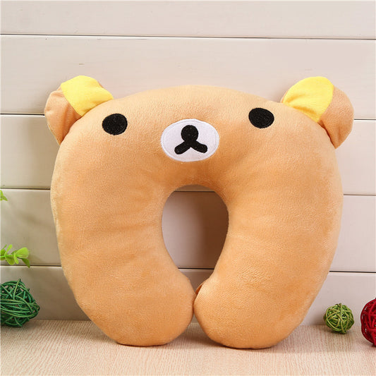 Kids Travel Neck Pillow – Soft U-Shaped Support in Cute Animal Designs