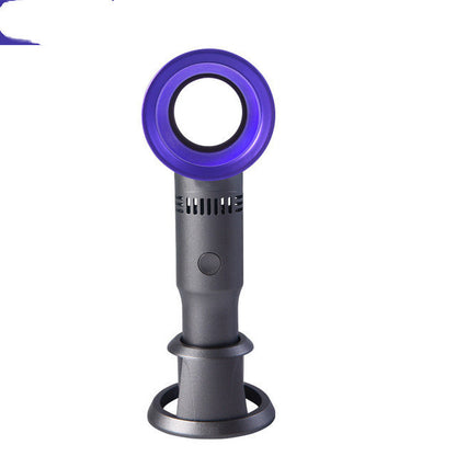 Bladeless Handheld Fan – 3-Speed, Rechargeable & Phone Stand Feature 4 Colours