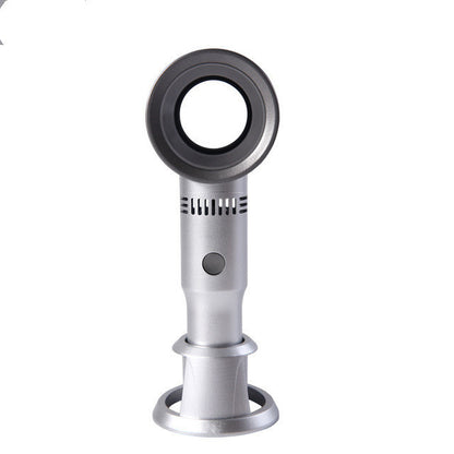 Bladeless Handheld Fan – 3-Speed, Rechargeable & Phone Stand Feature 4 Colours