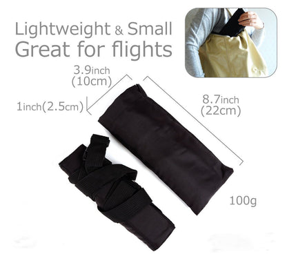 Airplane Foot Hammock – Lightweight For Long Flight Travel Comfort With FREE Pillow