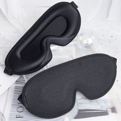 Deluxe 3D Contoured Eye Mask – Pressure-Free Sleep Aid for Long Flights & Travel