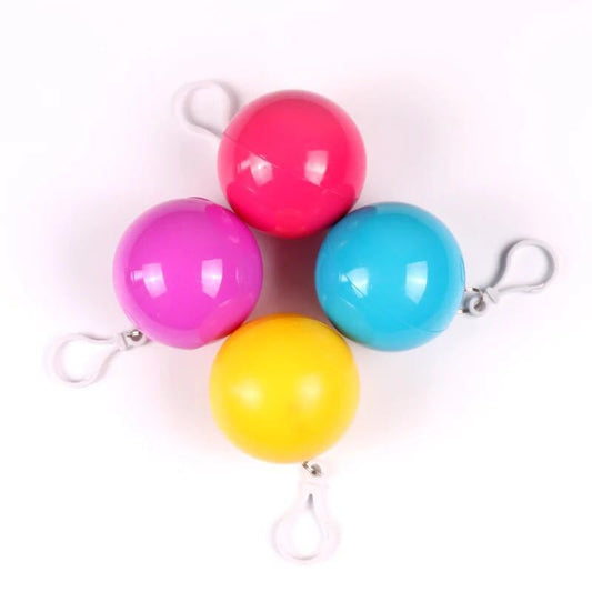 this picture shows the balls in blue, red, pink and yellow and they have white clips