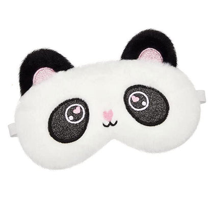 Plush Character Sleep Mask for Girls & Mums – Travel Eye Mask for Theme Park Trips