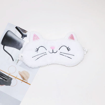 Plush Character Sleep Mask for Girls & Mums – Travel Eye Mask for Theme Park Trips