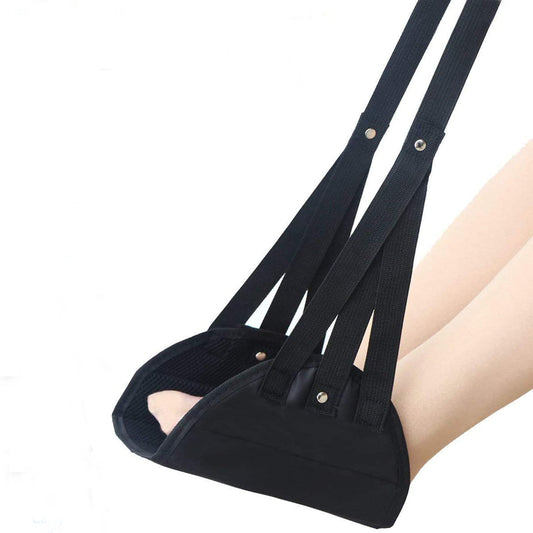 Airplane Foot Hammock – Lightweight For Long Flight Travel Comfort With FREE Pillow