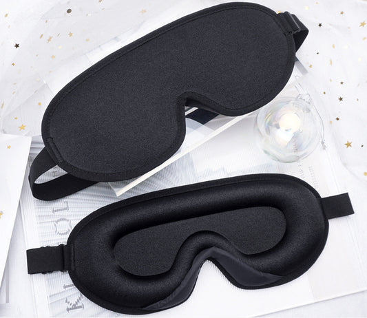 Deluxe 3D Contoured Eye Mask – Pressure-Free Sleep Aid for Long Flights & Travel