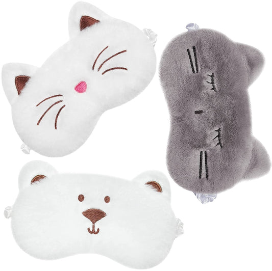 Plush Character Sleep Mask for Girls & Mums – Travel Eye Mask for Theme Park Trips